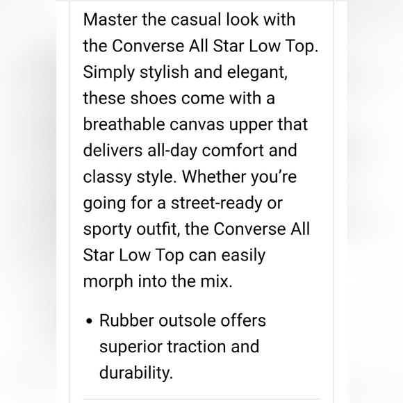 Converse AllStar Lowtops (Unisex) - Picture 11 of 13